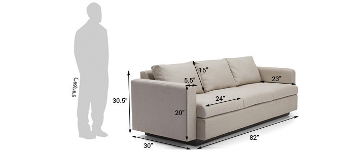 Hazard Fabric Sofa 6Seater